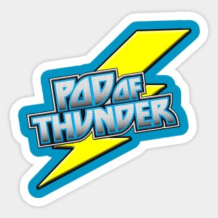 Pod of Thunder Lighting Bolt Logo Sticker